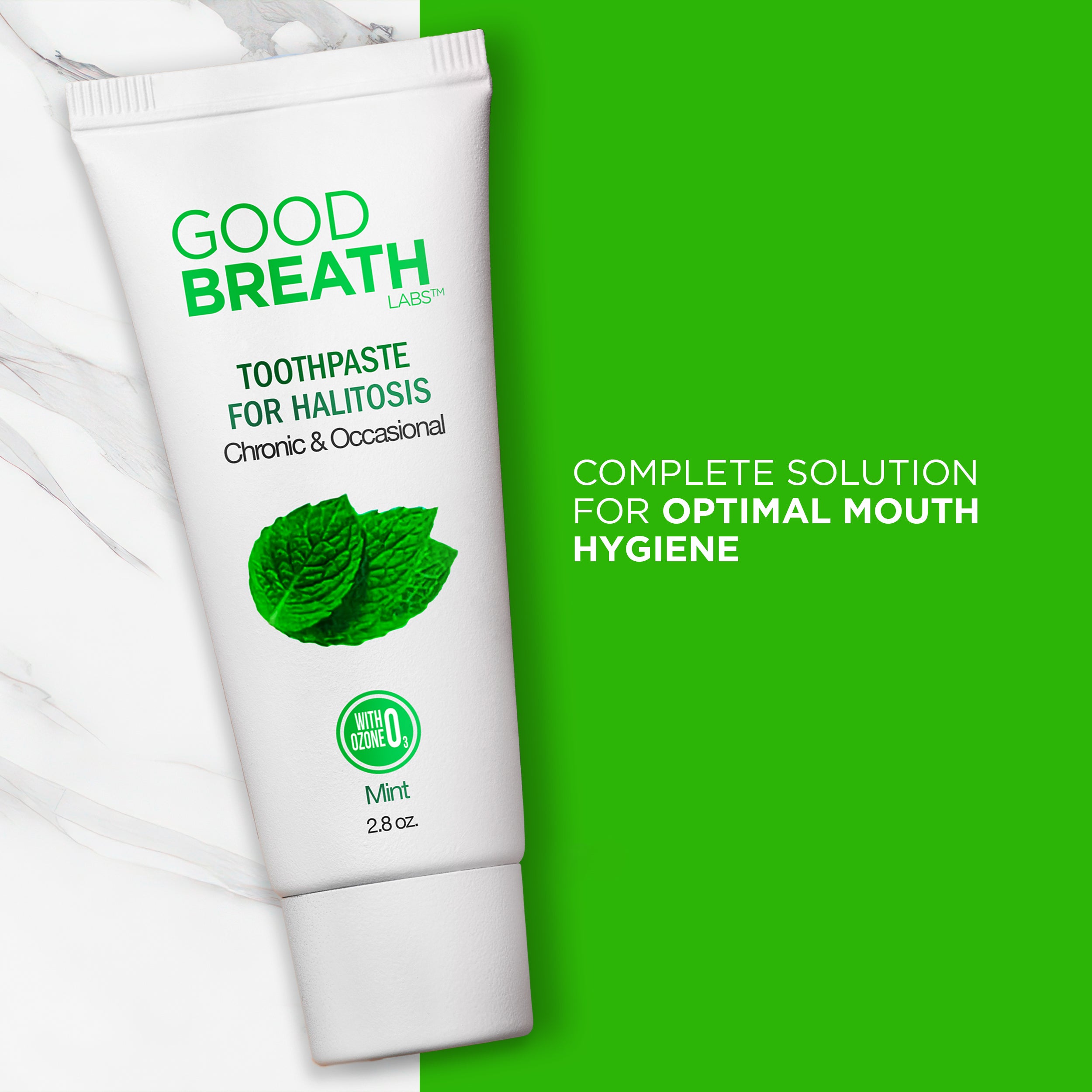 Good Breath Mint Toothpaste to Fight Bad Breath - 2.5 Oz