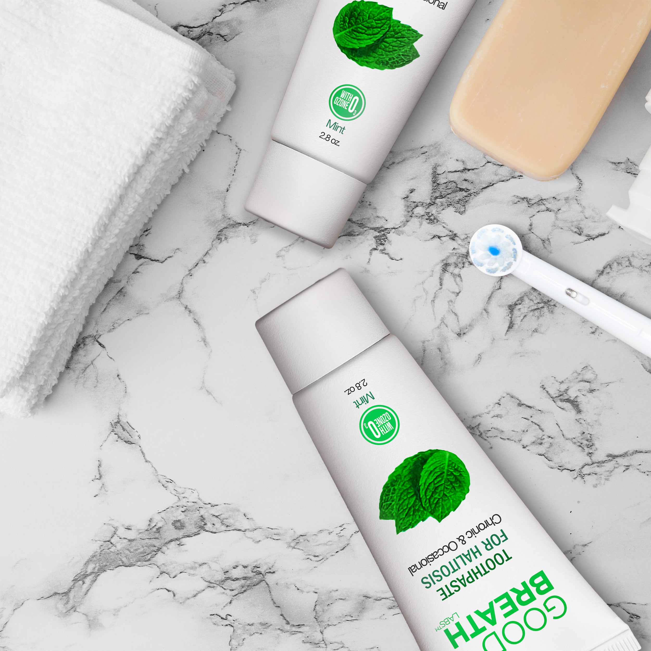 Good Breath Mint Toothpaste to Fight Bad Breath - 2.5 Oz