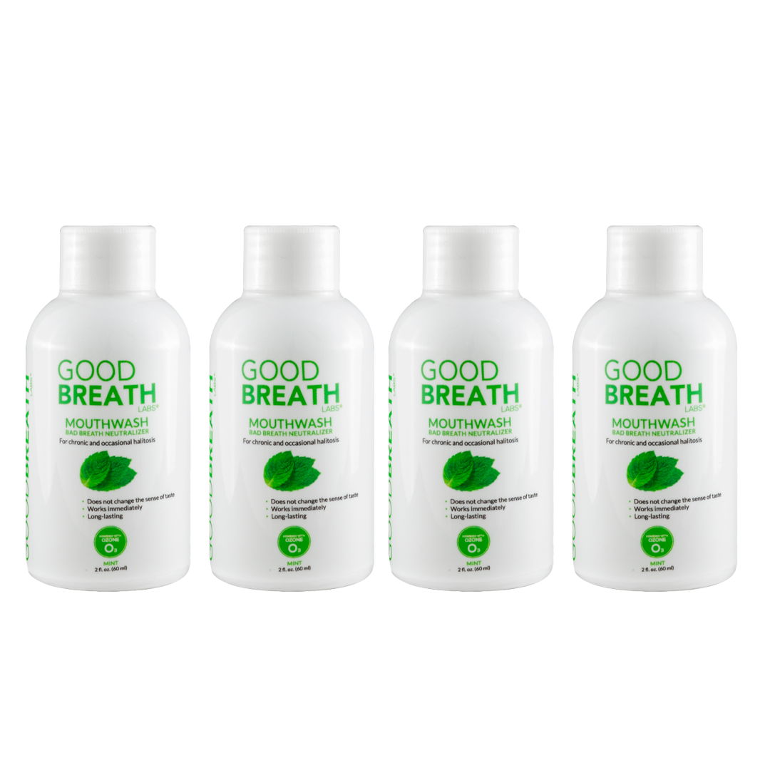 travel size good breath labs mouthwash 4pack