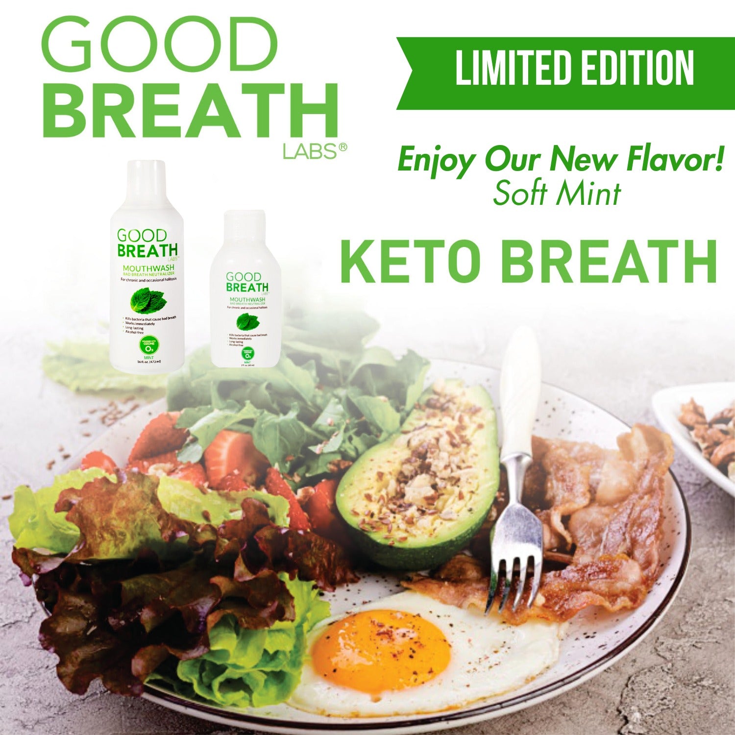 Good Breath Mouthwash Mint 16oz 3-Pack