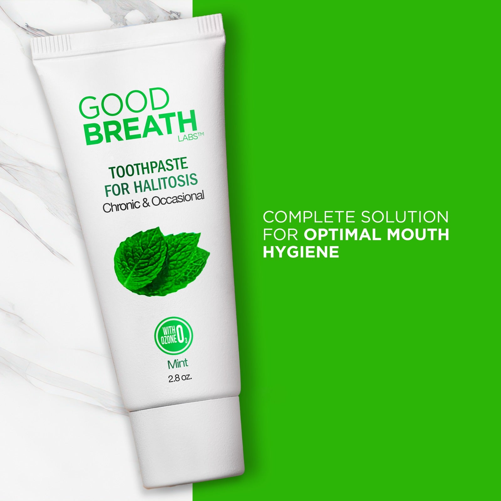 Good Breath Mint Toothpaste to Fight Bad Breath 2.5 Oz - 2 Pack
