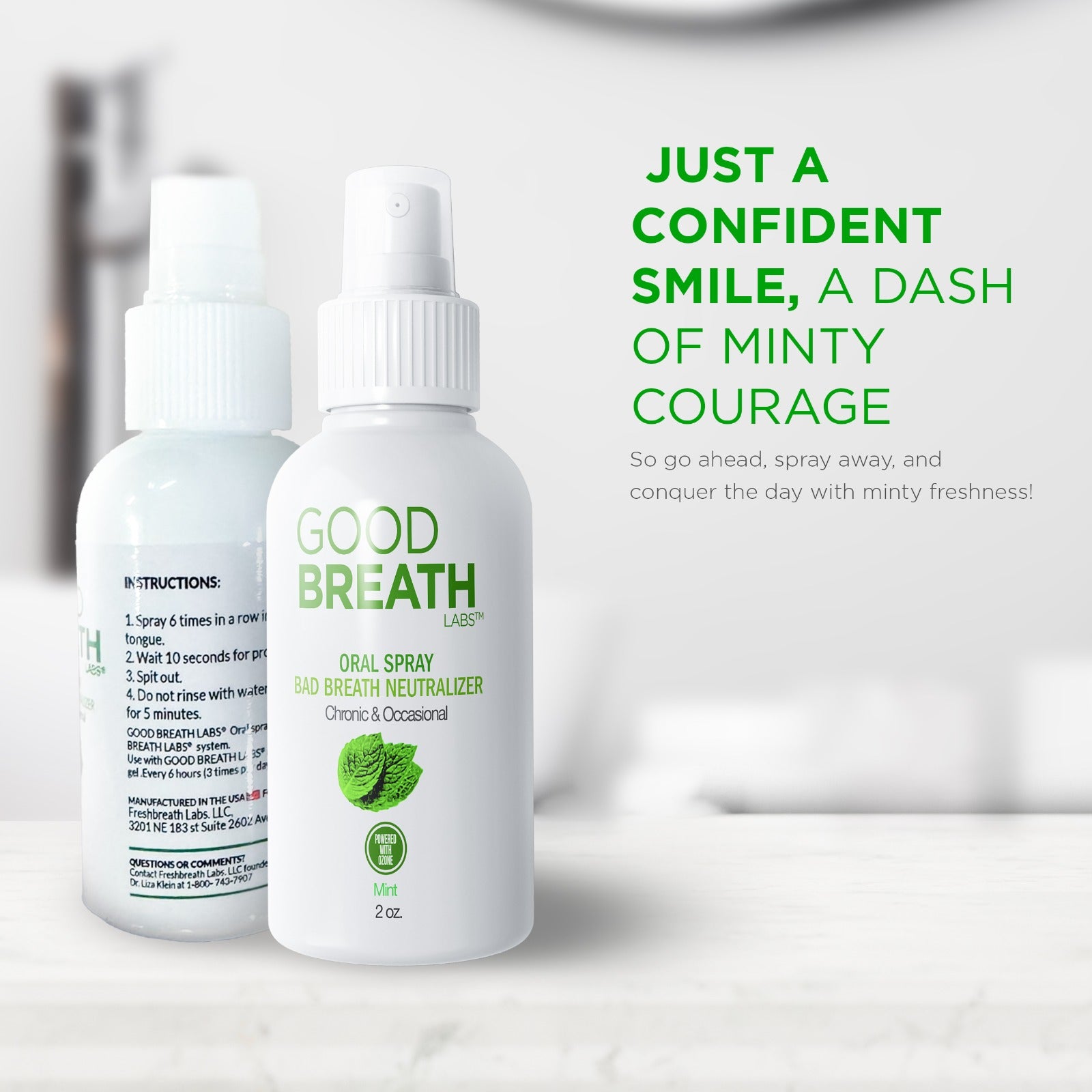 Good Breath Oral Spray Mint 2 oz - 2 Pack